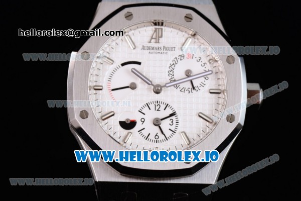 Audemars Piguet Royal Oak Double Time Chrono Asia Automatic Steel Case White Dial With Stick Markers Steel Bracelet - Click Image to Close